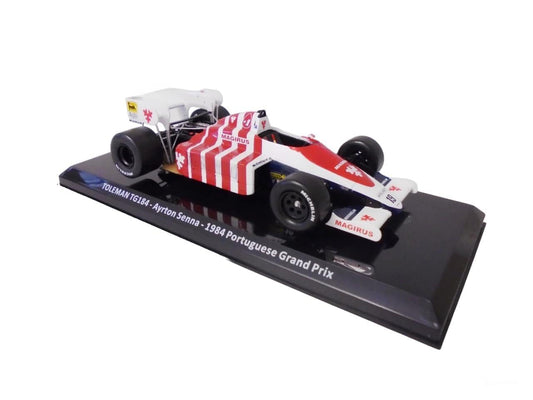 Formula 1 Ayrton Senna 1984 Portuguese Grand Prix Toleman TG184 - 1/24 Altaya