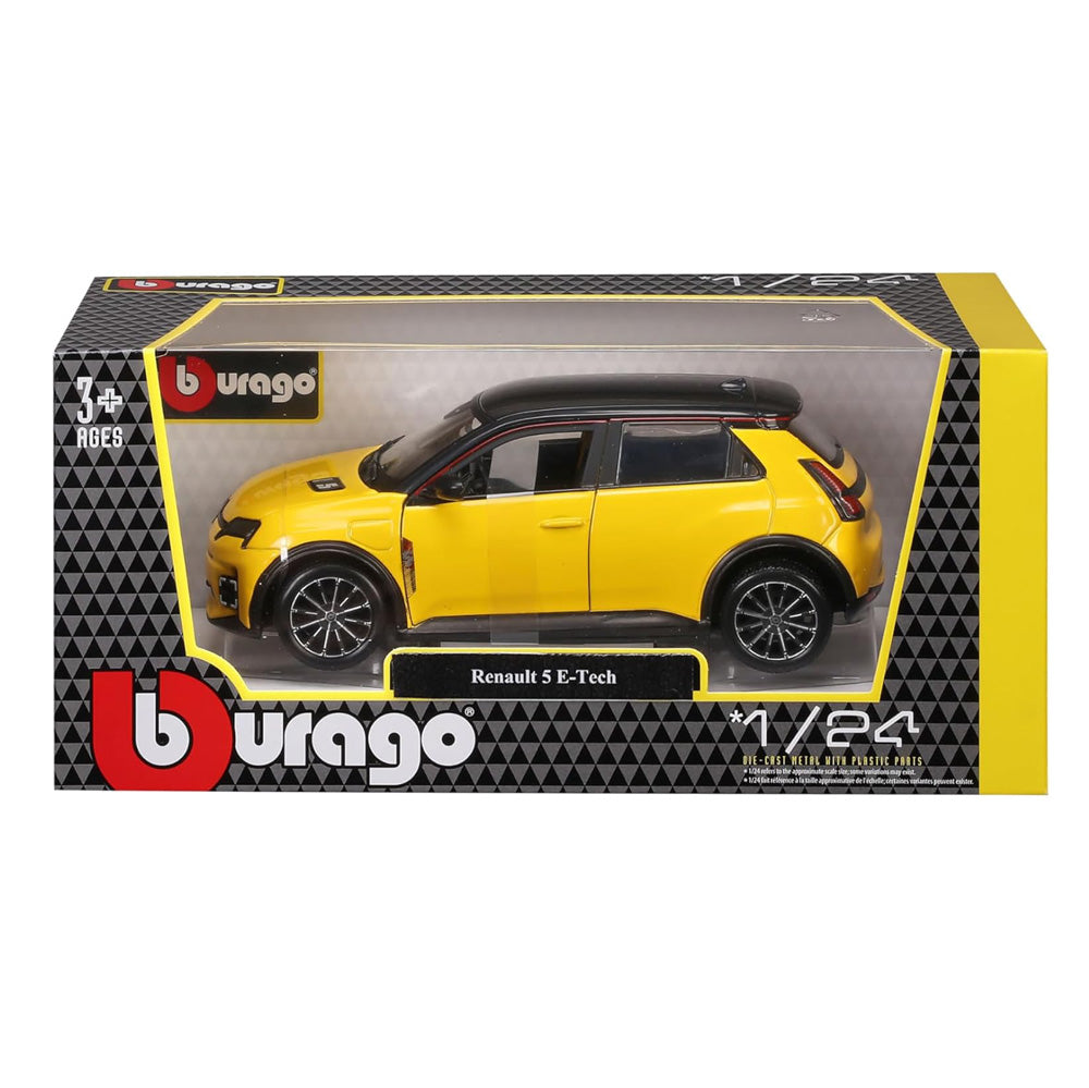 Renault 5 E-Tech electric galben - 1/24 Bburago