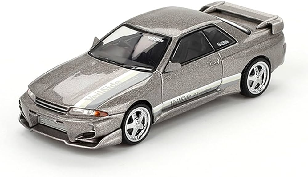 Nissan Skyline GT-R R32 VeilSide Combat gri - 1/64 Mini GT