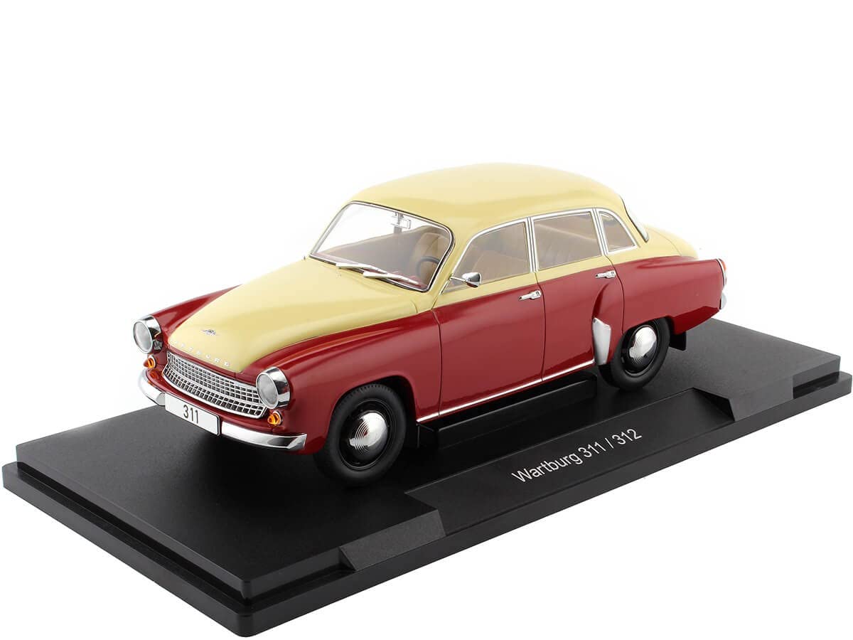Wartburg 311/312 rosu/crem - 1/18 Model Car Group