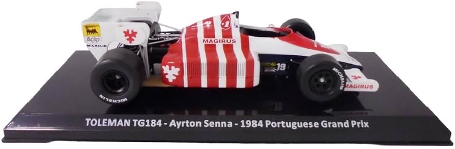 Formula 1 Ayrton Senna 1984 Portuguese Grand Prix Toleman TG184 - 1/24 Altaya