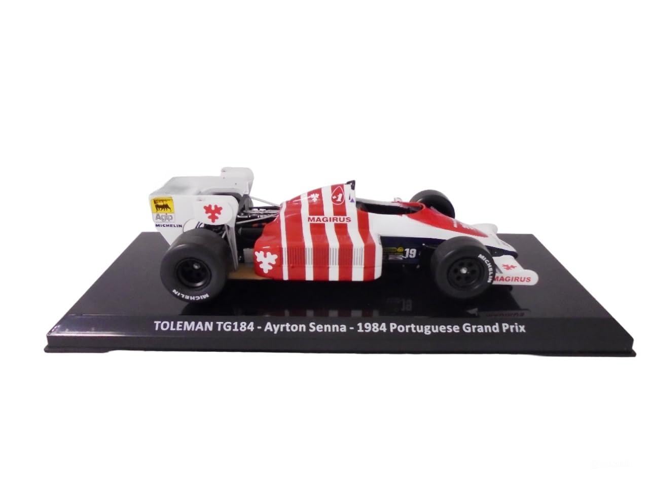 Formula 1 Ayrton Senna 1984 Portuguese Grand Prix Toleman TG184 - 1/24 Altaya