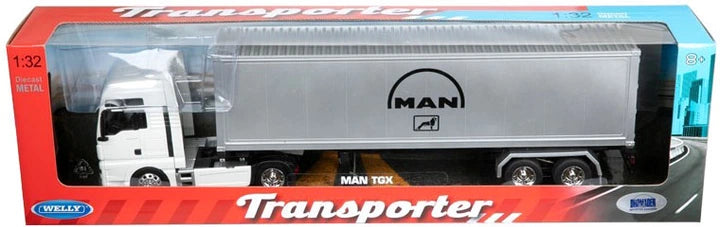 Camion Cap Tractor MAN cu remorca - 1/32 Welly