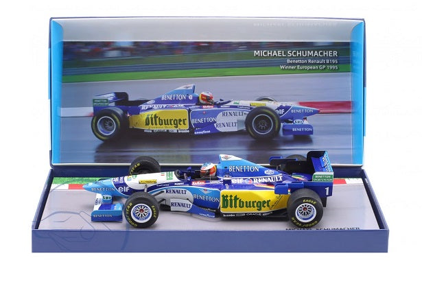 Formula 1 M. Schumacher Benetton B195 #1 Winner Europe GP World 1/222pcs - 1/18 Minichamps