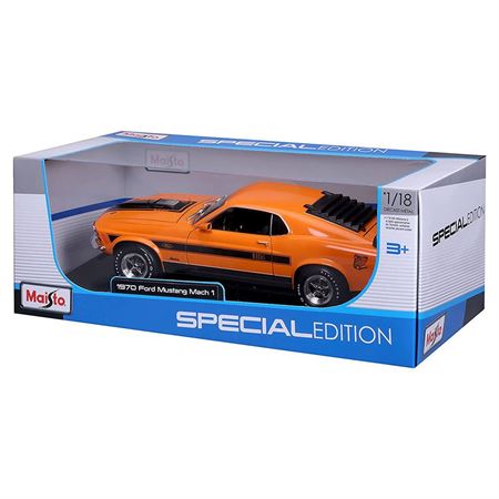 Ford Mustang 1970 Mach 1 portocaliu - 1/18 Maisto