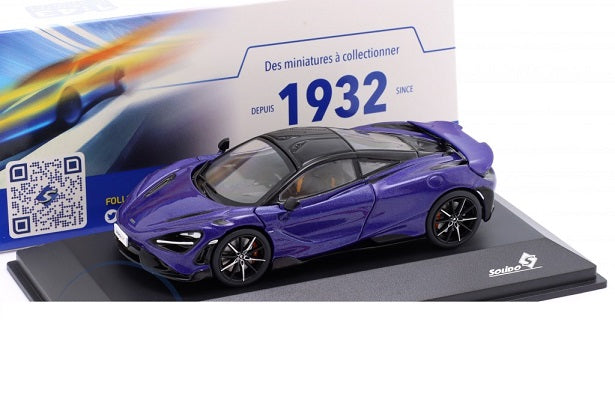 Mclaren 765LT mov cu vitrina plexiglass - 1/43 Solido