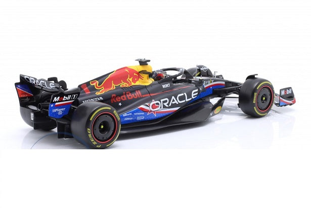 Formula 1 Max Verstappen Red Bull RB19 #1 Winner USA GP 2023 - 1/18 Bburago