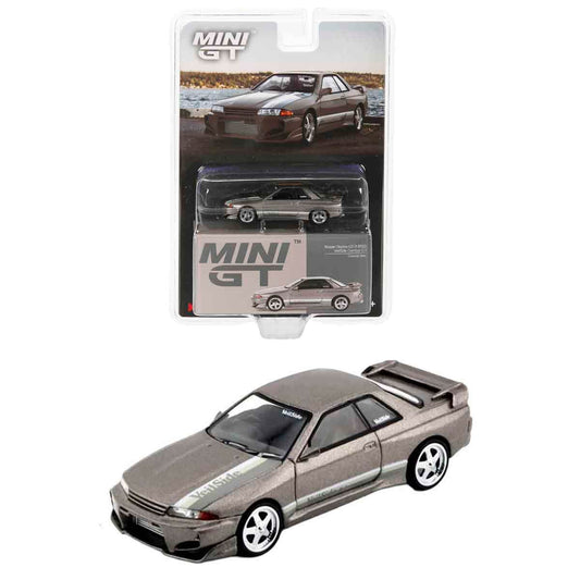 Nissan Skyline GT-R R32 VeilSide Combat gri - 1/64 Mini GT