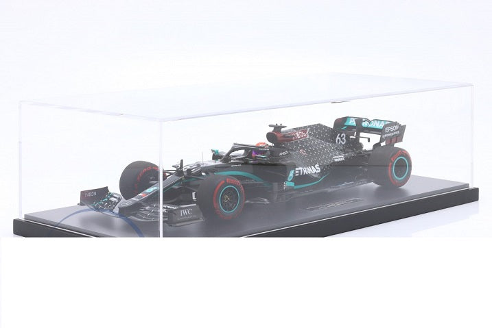 Formula 1 Mercedes-AMG George Russell F1 W11 #63 Sakhir GP 2020 cu vitrina plexiglass EDITIE LIMITATA 1/111pcs - 1/12 Minichamps