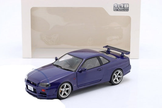 Nissan R34 GTR mov 1999 - 1/18 Solido