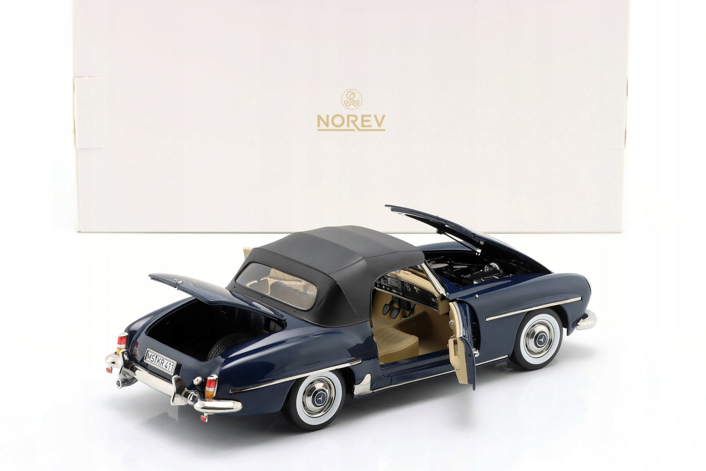 Mercedes-Benz 190 SL 1957 Middle blue - 1/18 Norev