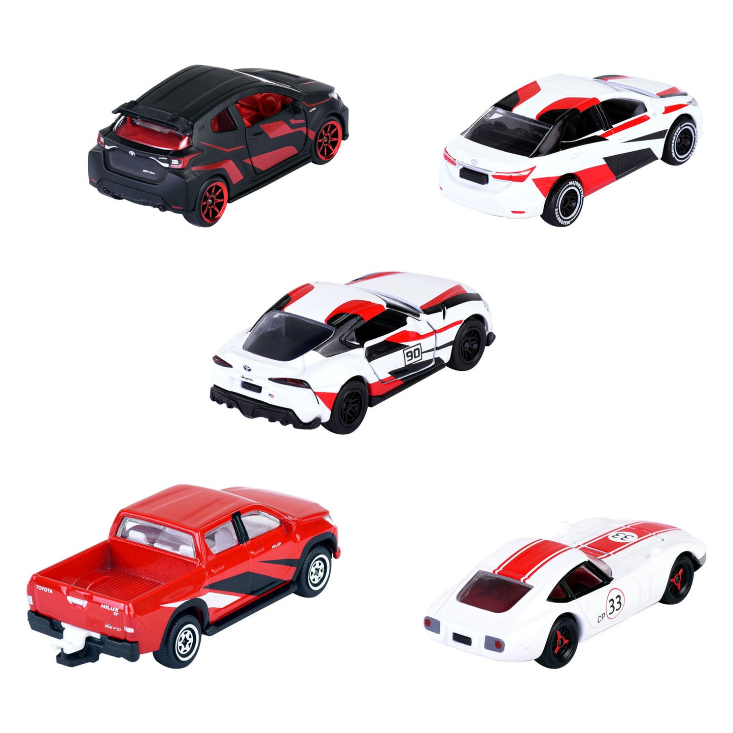 Set 5 masinute Toyota Racing - 1/64 Majorette