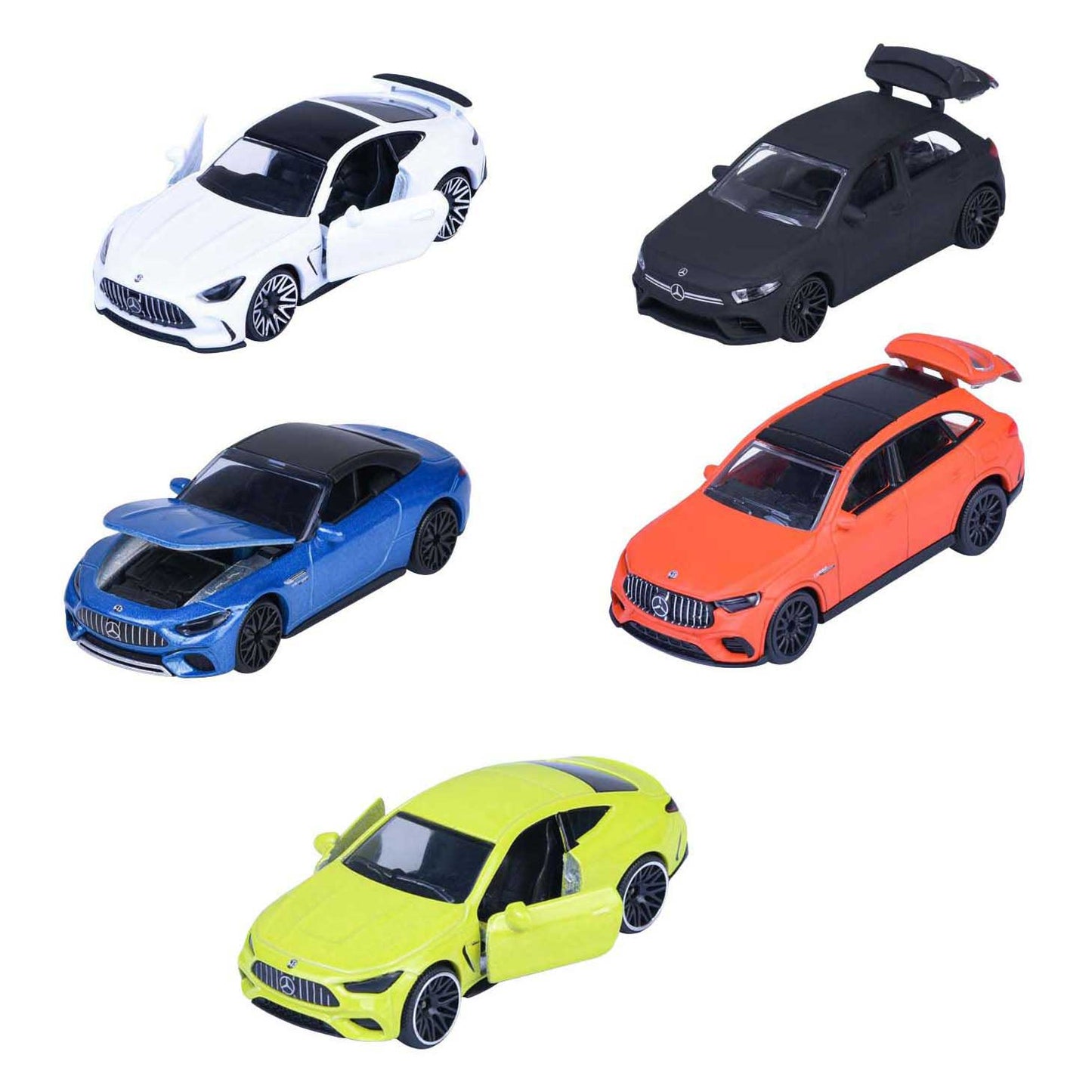 Set 5 masinute Mercedes-AMG - 1/64 Majorette