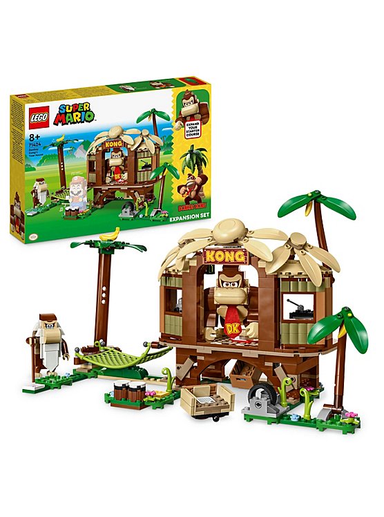 LEGO Super Mario 71424 - Set de extindere - Casa din copac a lui Donkey Kong (555 piese)