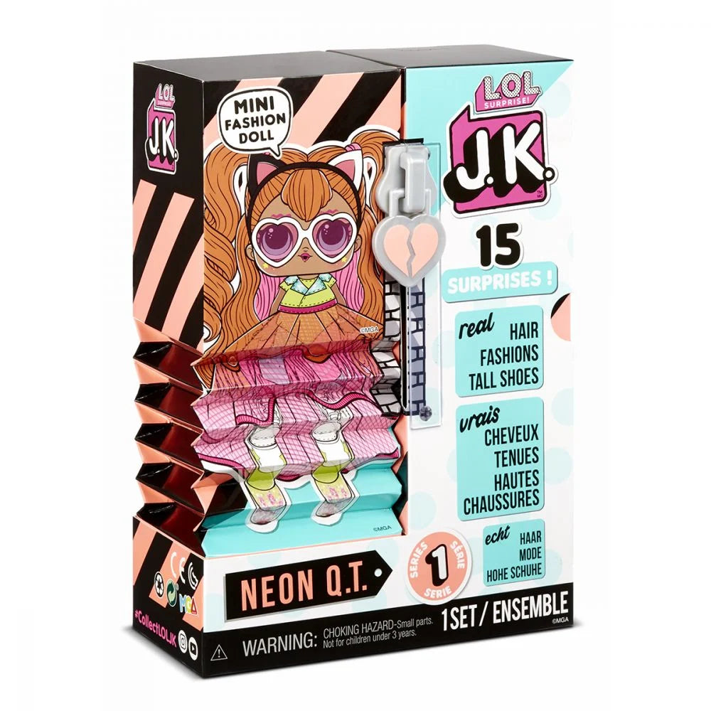 Papusa L.O.L. Surprise! J.K. Neon Q.T. cu 15 surprize