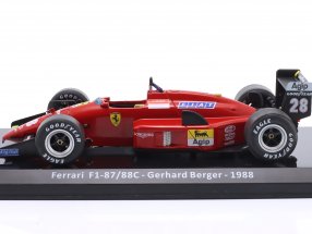 Formula 1 Ferrari F1-87/88C - Gerhard Berger 1988 #28 cu vitrina plexiglass - 1/24 Premium Collectibles