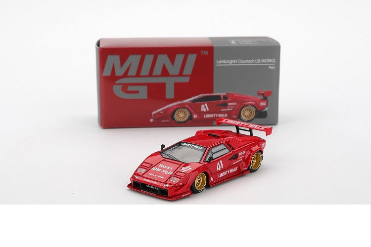 Lamborghini Countach LB-Works red #41 - 1/64 Mini GT