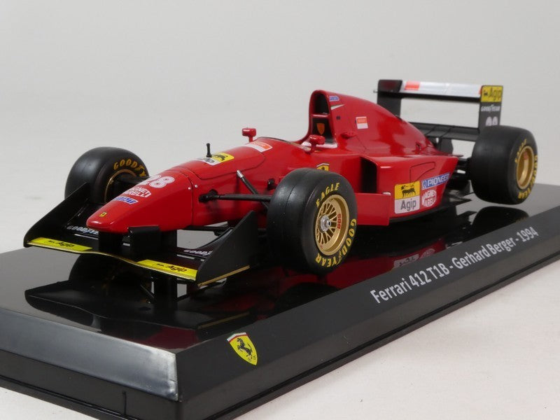Formula 1 Ferrari 412 T1B Gerhard Berger 1994 cu vitrina plexiglass - 1/24 Edicola