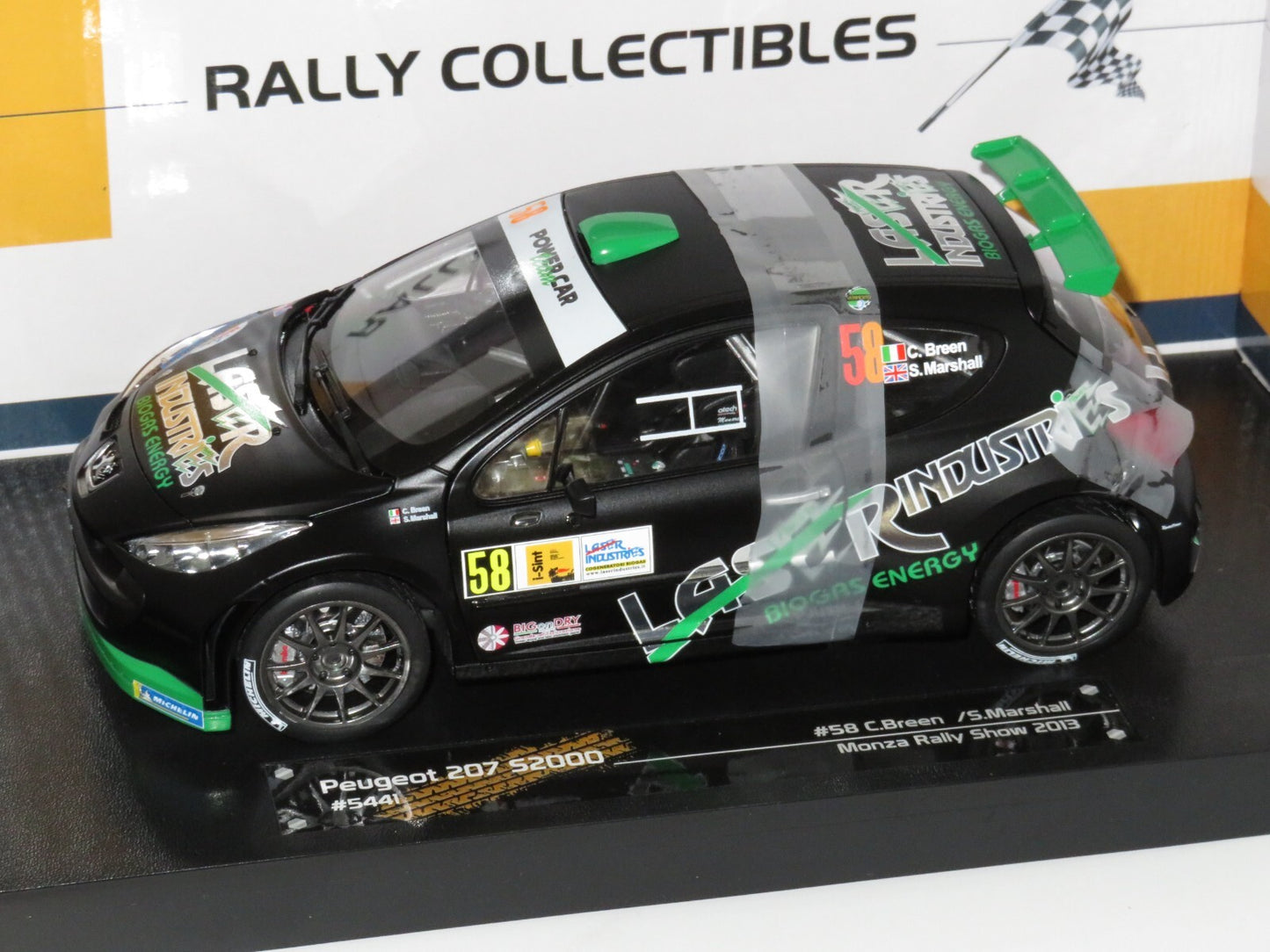 Peugeot 207 S2000 #58 C.Breen / S.Marshall Monza Rally Show 2013 limited edition 1999pcs - 1/18 Sun Star