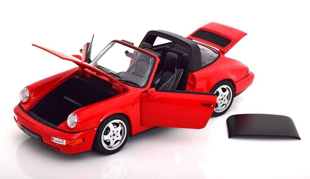Porsche 911 Carrera 4 targa 1990 rosu - 1/18 Norev