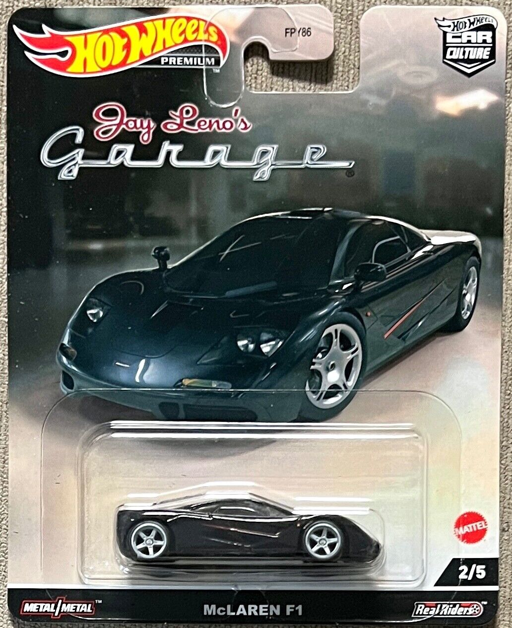 Mclaren F1 negru - 1/64 Hot Wheels Premium