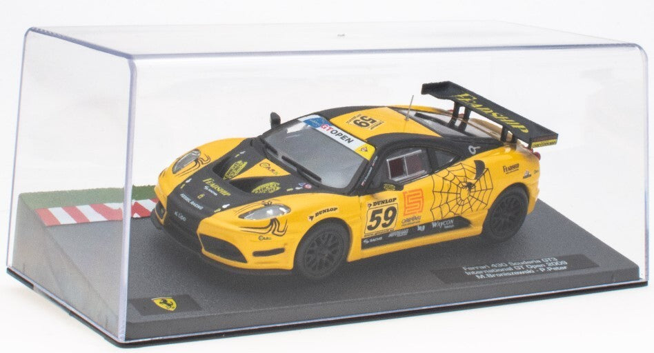 Ferrari 430 Scuderia GT3 International GT Open 2009 cu vitrina plexiglass - 1/43 Edicola