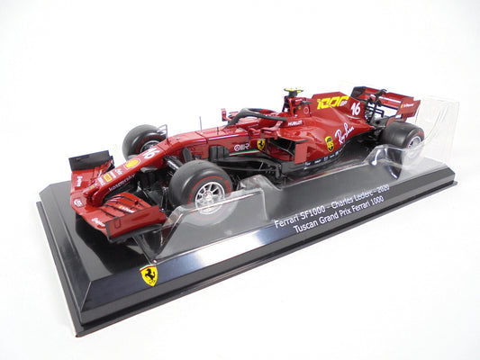 Formula 1 Ferrari SF1000 - Charles Leclerc 2020 #16 Tuscan Grand Prix Ferrari 1000 cu vitrina plexiglass - 1/24 Altaya