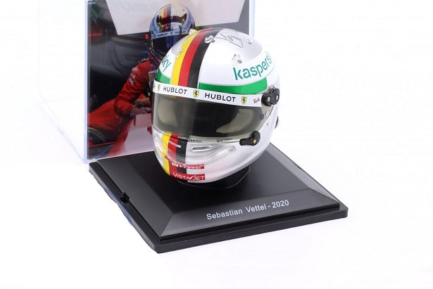 Casca Sebastian Vettel 2020 cu vitrina plexiglass - 1/5 Spark