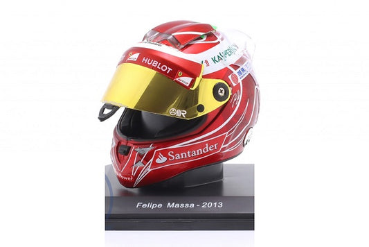 Casca Felipe Massa 2013 cu vitrina plexiglass - 1/5 Spark