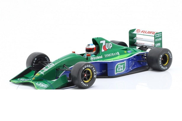 Formula 1 Jordan J191 #32 M.Schumacher Belgium GP 1991 in cutie - 1/18 Werk83