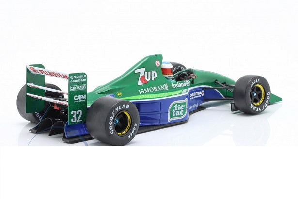 Formula 1 Jordan J191 #32 M.Schumacher Belgium GP 1991 in cutie - 1/18 Werk83