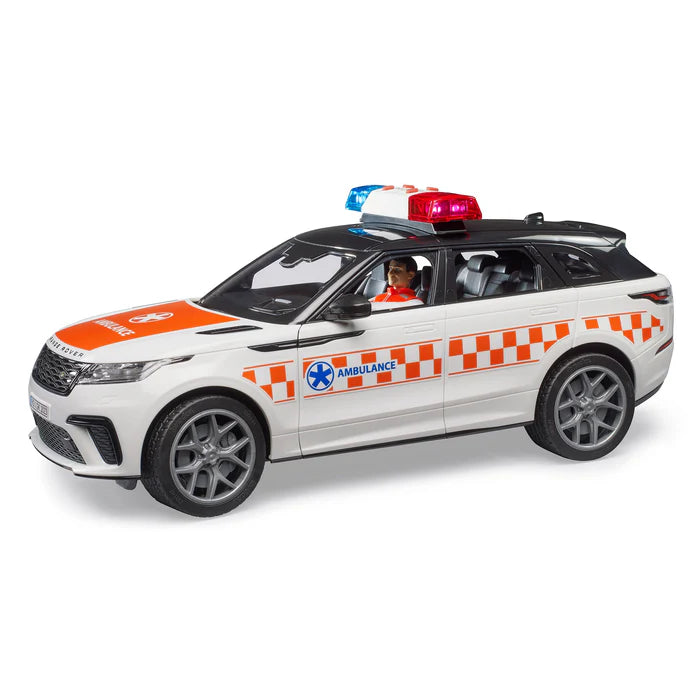 BRUDER 02885 - Masina de urgenta Range Rover Velar cu paramedic
