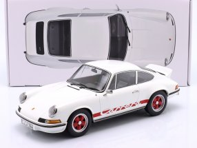 Porsche 911 Carrera RS 2.7 year 1973 Grand Prix alb/rosu -  1/12 Norev