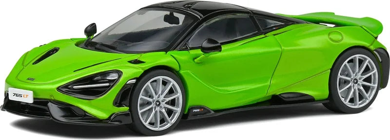 Mclaren 765 LT V8-Biturbo verde cu vitrina plexiglass - 1:43 Solido
