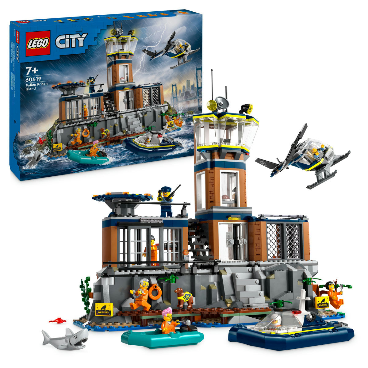 LEGO City 60419 - Insula-inchisoare (980 piese)