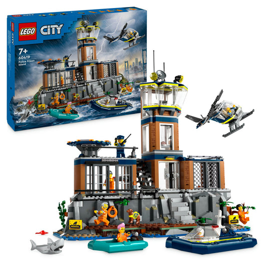 LEGO City 60419 - Insula-inchisoare (980 piese)