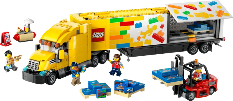 LEGO City 60440 - Camion de livrare galben (1061 piese)