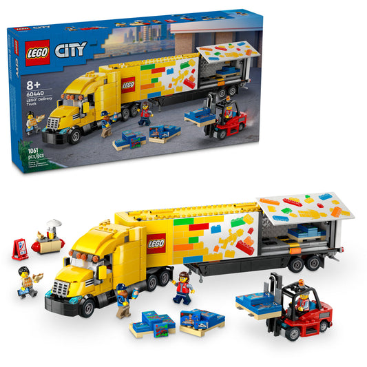 LEGO City 60440 - Camion de livrare galben (1061 piese)