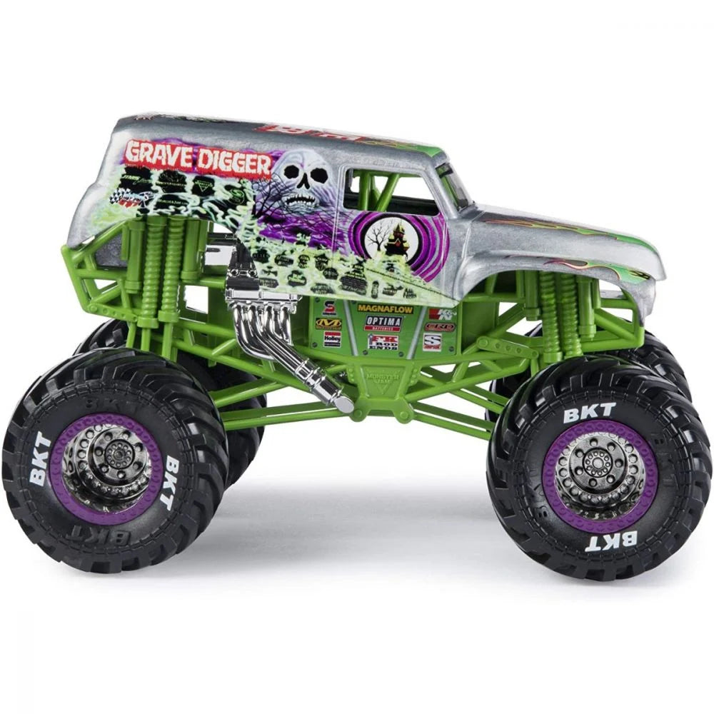 Monster Grave Digger verde/gri/mov - 1/24 Spin Master