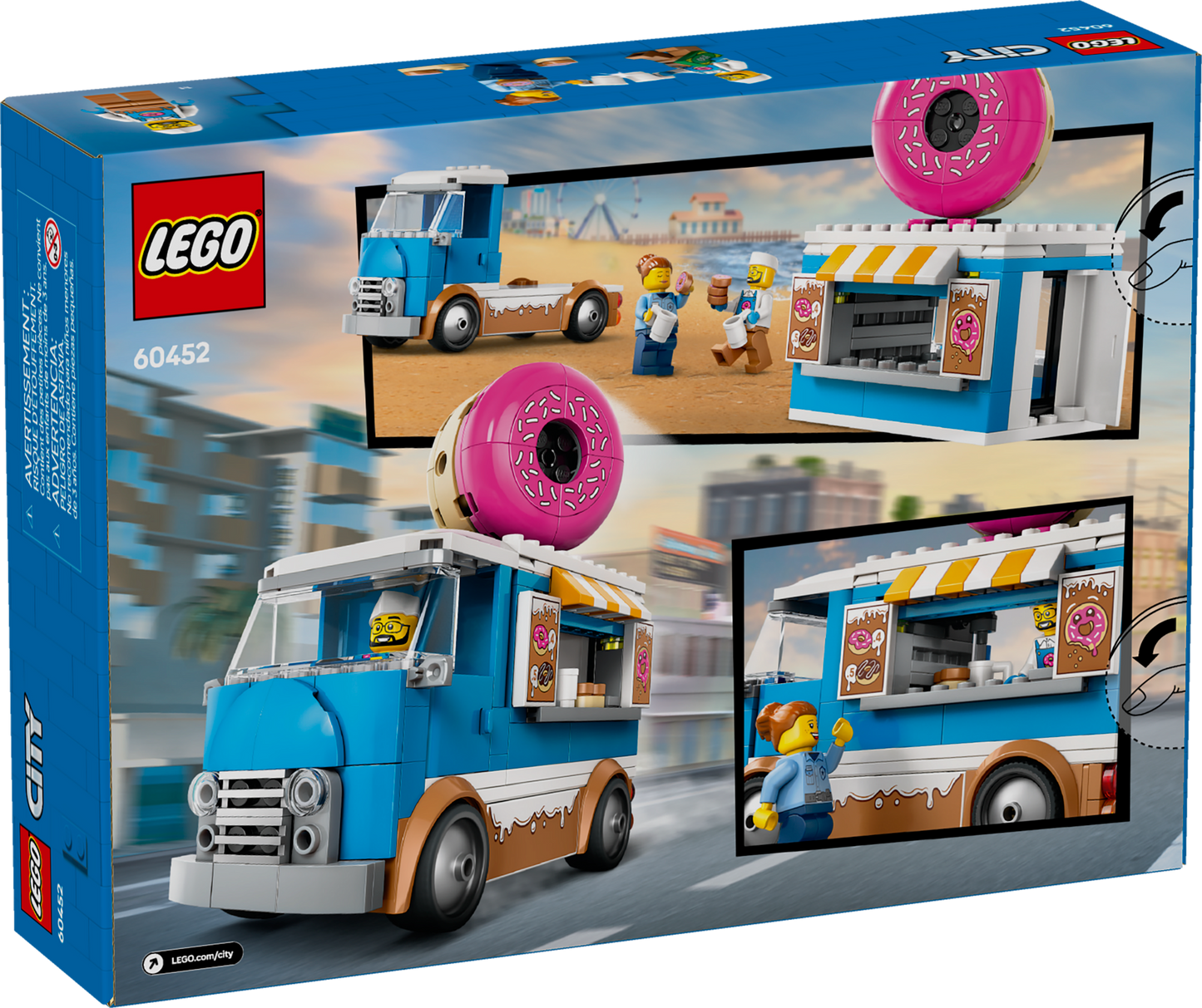 LEGO City 60452 - Furgoneta de gogosi (196 piese)