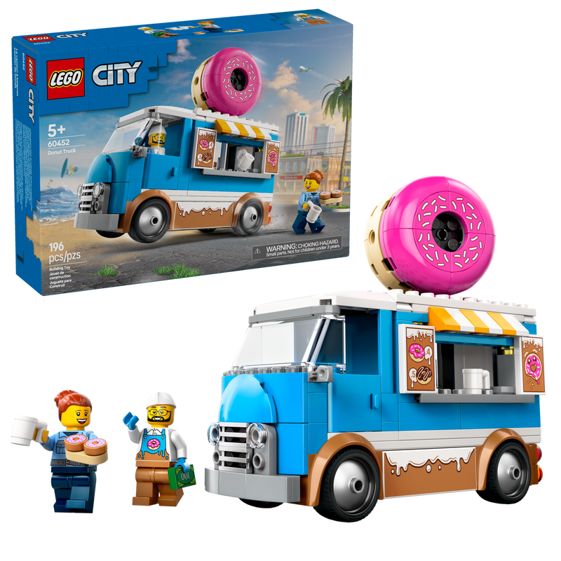 LEGO City 60452 - Furgoneta de gogosi (196 piese)