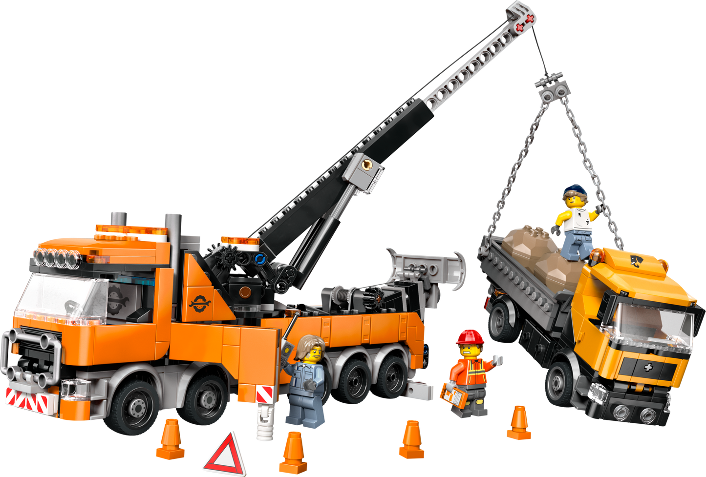 LEGO City 60467 - Camion de remorcare si recuperare cu macara (793 piese)