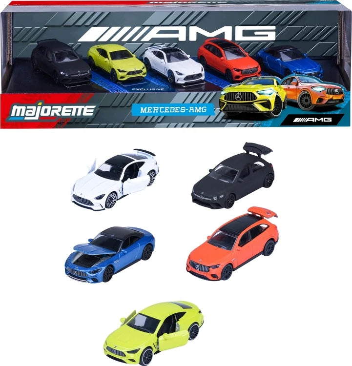 Set 5 masinute Mercedes-AMG - 1/64 Majorette