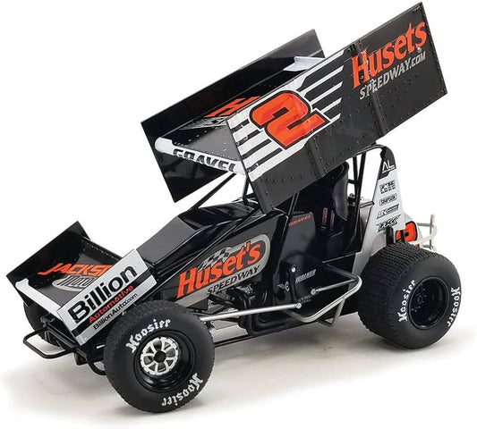 Huset's Speedway Sprint Car 2022 #2 David Gravel - 1/18 ACME