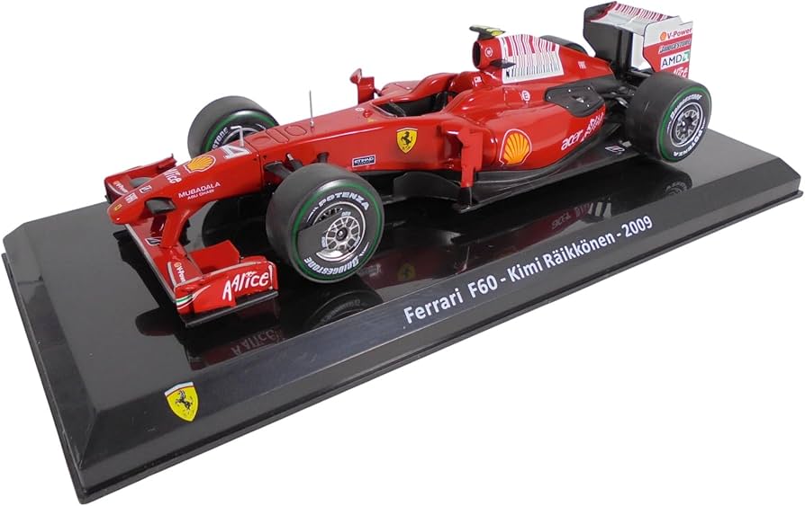 Formula 1 Ferrari F60 Kimi Raikkonen 2009 cu vitrina - 1/24 Altaya