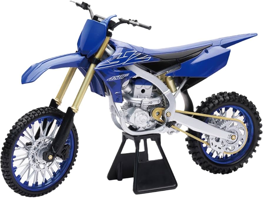 Motocicleta Yamaha YZ450F albastra - 1/6 NewRay