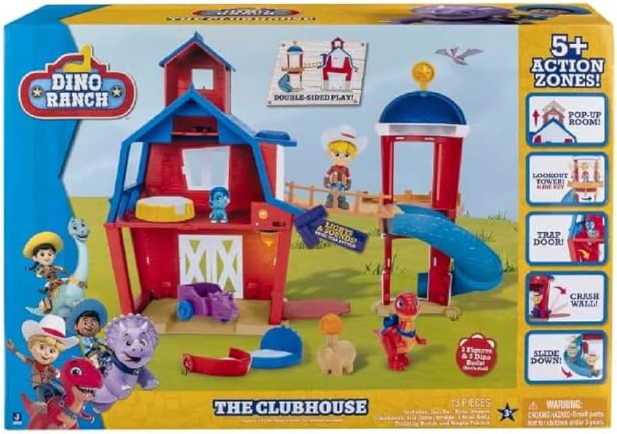Set de joaca cu figurine si accesorii Dino Ranch - Clubhouse