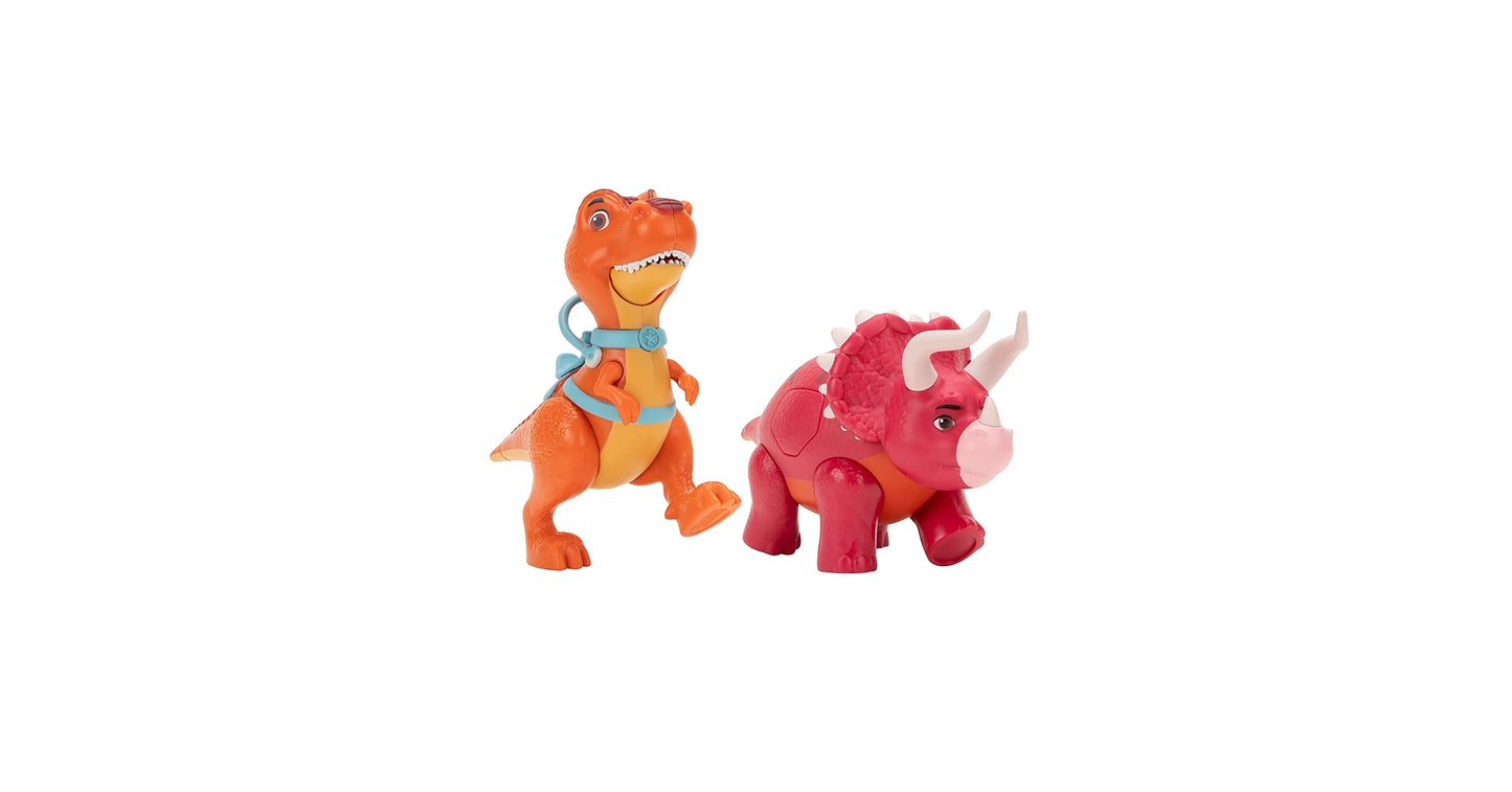 Set 2 figurine Dino Ranch - Biscuit si Angus