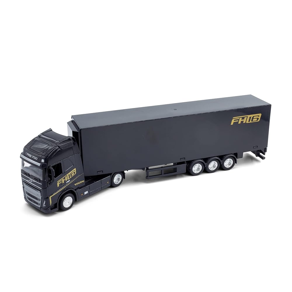 Camion TIR Volvo FH16 negru - 1/43 Bburago