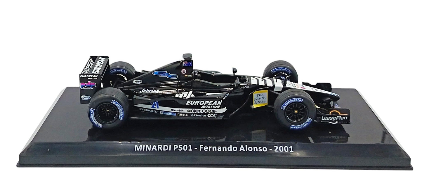 Formula 1 Minardi PS01 Fernando Alonso 2001 - 1/24 Altaya